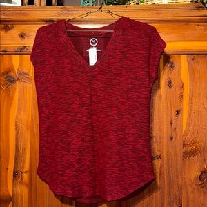 Maurices Rich Red V-Neck Top